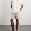 Straight-Leg Garment-Dyed Organic Cotton-Blend Twill Shorts - OU Straight-Leg Garment-Dyed Organic Cotton-Blend Twill Shorts - OU
