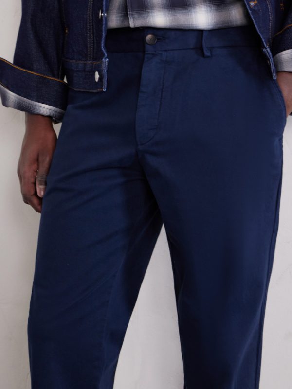 Straight-Leg Organic Cotton-Blend Chinos - CU Straight-Leg Organic Cotton-Blend Chinos - CU