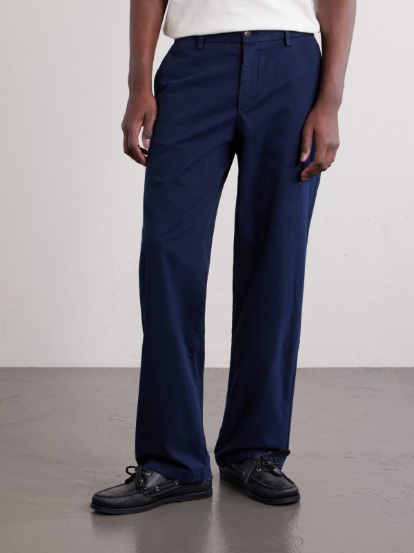 Straight-Leg Organic Cotton-Blend Chinos - FR Straight-Leg Organic Cotton-Blend Chinos - FR