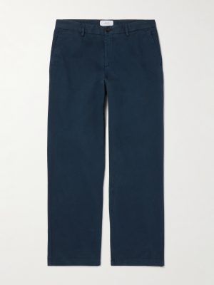 Straight-Leg Organic Cotton-Blend Chinos