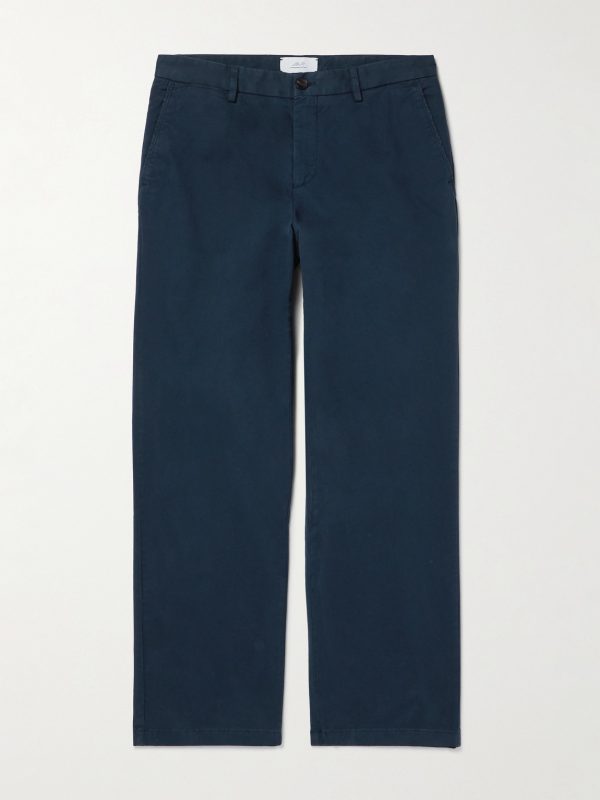 Straight-Leg Organic Cotton-Blend Chinos Straight-Leg Organic Cotton-Blend Chinos