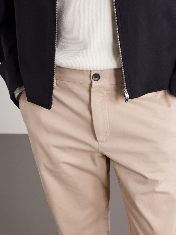 Straight-Leg Organic Cotton-Blend Chinos - CU Straight-Leg Organic Cotton-Blend Chinos - CU