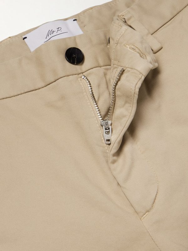Straight-Leg Organic Cotton-Blend Chinos - E1 Straight-Leg Organic Cotton-Blend Chinos - E1