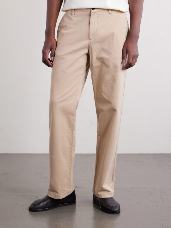 Straight-Leg Organic Cotton-Blend Chinos - FR Straight-Leg Organic Cotton-Blend Chinos - FR