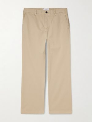 Straight-Leg Organic Cotton-Blend Chinos
