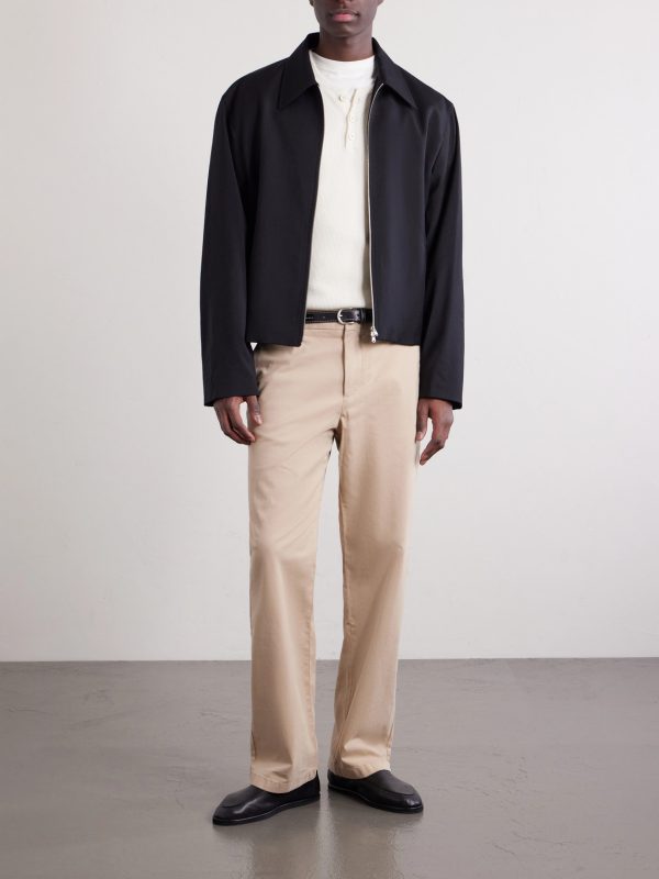 Straight-Leg Organic Cotton-Blend Chinos - OU Straight-Leg Organic Cotton-Blend Chinos - OU