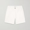 Straight-Leg Garment-Dyed Cotton-Blend Twill Bermuda Shorts Straight-Leg Garment-Dyed Cotton-Blend Twill Bermuda Shorts