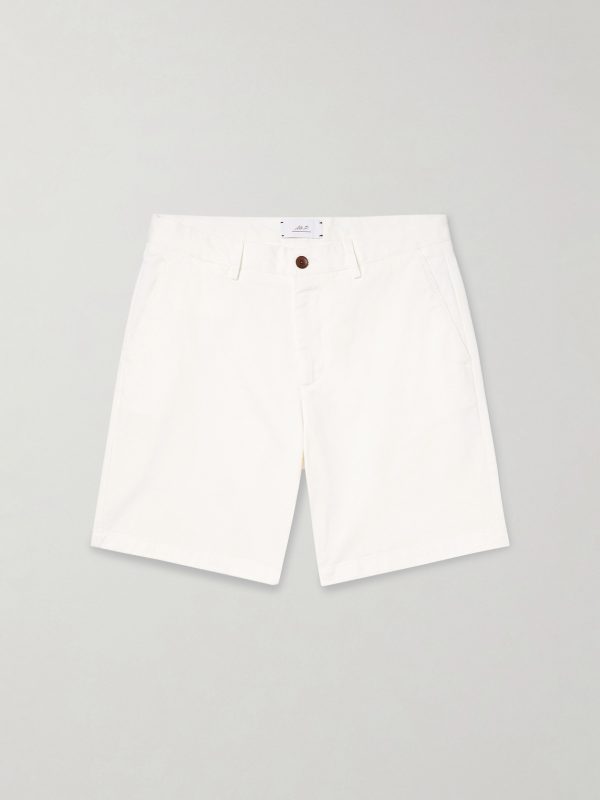 Straight-Leg Garment-Dyed Cotton-Blend Twill Bermuda Shorts Straight-Leg Garment-Dyed Cotton-Blend Twill Bermuda Shorts