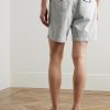 Straight-Leg Garment-Dyed Organic Cotton-Blend Twill Shorts - BK Straight-Leg Garment-Dyed Organic Cotton-Blend Twill Shorts - BK
