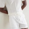 Straight-Leg Cotton Drawstring Shorts - CU Straight-Leg Cotton Drawstring Shorts - CU