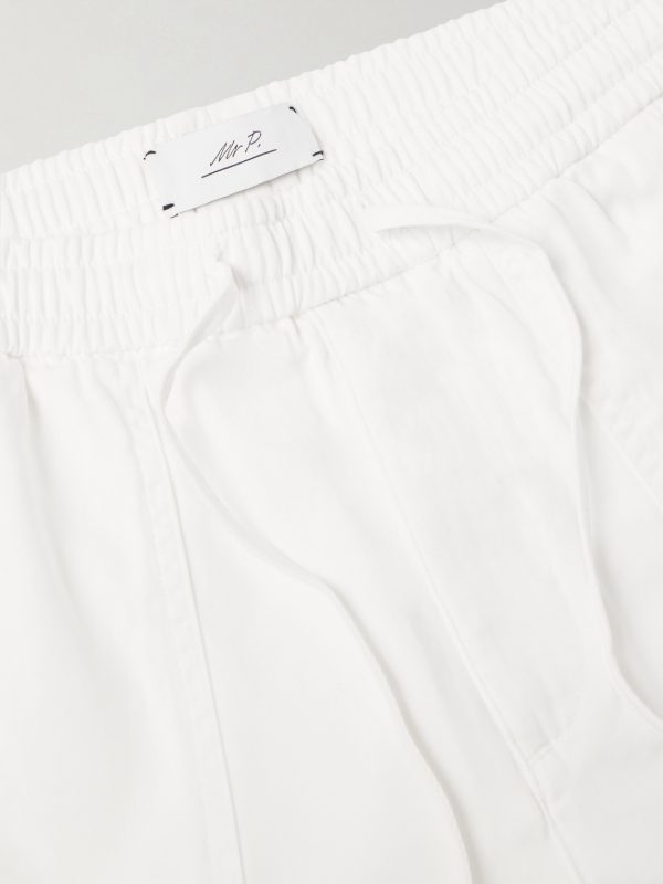Straight-Leg Cotton Drawstring Shorts - E1 Straight-Leg Cotton Drawstring Shorts - E1