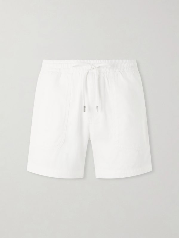 Straight-Leg Cotton Drawstring Shorts Straight-Leg Cotton Drawstring Shorts