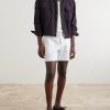 Straight-Leg Cotton Drawstring Shorts - OU Straight-Leg Cotton Drawstring Shorts - OU