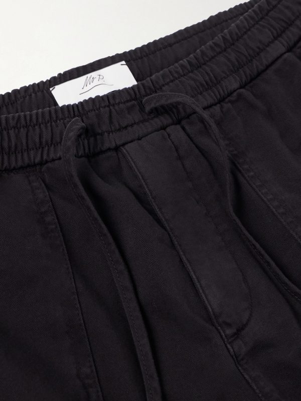 Straight-Leg Cotton Drawstring Shorts - E1 Straight-Leg Cotton Drawstring Shorts - E1