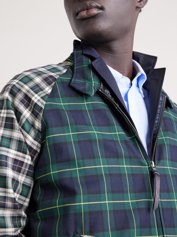 The Beachmont Checked Cotton Bomber Jacket - CU The Beachmont Checked Cotton Bomber Jacket - CU