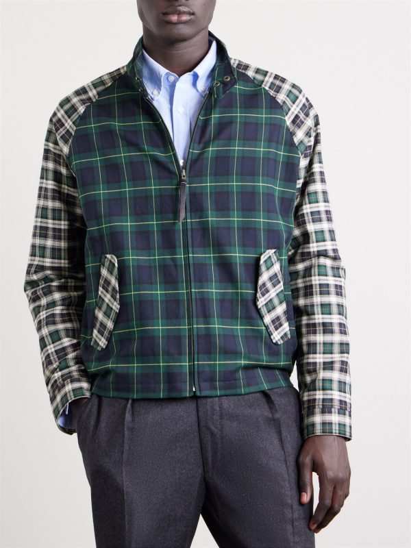 The Beachmont Checked Cotton Bomber Jacket - FR The Beachmont Checked Cotton Bomber Jacket - FR