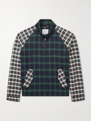 The Beachmont Checked Cotton Bomber Jacket