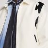The Hayes Cow-Print Wool-Blend Varsity Jacket - CU The Hayes Cow-Print Wool-Blend Varsity Jacket - CU