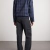 Dunbar Harris Leather-Trimmed Checked Wool Jacket - BK Dunbar Harris Leather-Trimmed Checked Wool Jacket - BK