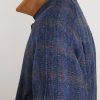 Dunbar Harris Leather-Trimmed Checked Wool Jacket - CU Dunbar Harris Leather-Trimmed Checked Wool Jacket - CU