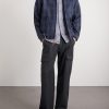Dunbar Harris Leather-Trimmed Checked Wool Jacket - OU Dunbar Harris Leather-Trimmed Checked Wool Jacket - OU