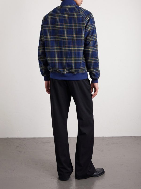 Raleigh Checked Cotton Bomber Jacket - BK Raleigh Checked Cotton Bomber Jacket - BK