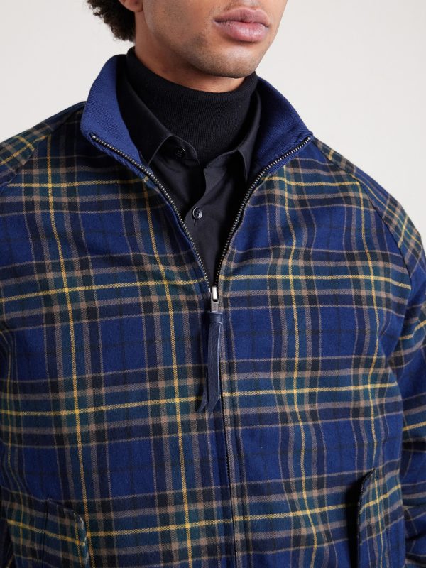 Raleigh Checked Cotton Bomber Jacket - CU Raleigh Checked Cotton Bomber Jacket - CU