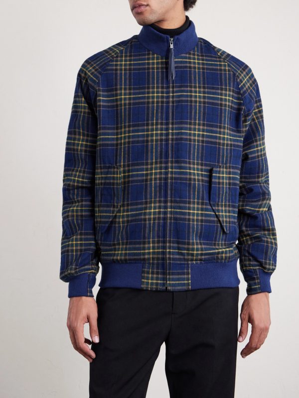 Raleigh Checked Cotton Bomber Jacket - FR Raleigh Checked Cotton Bomber Jacket - FR