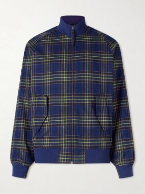 Raleigh Checked Cotton Bomber Jacket