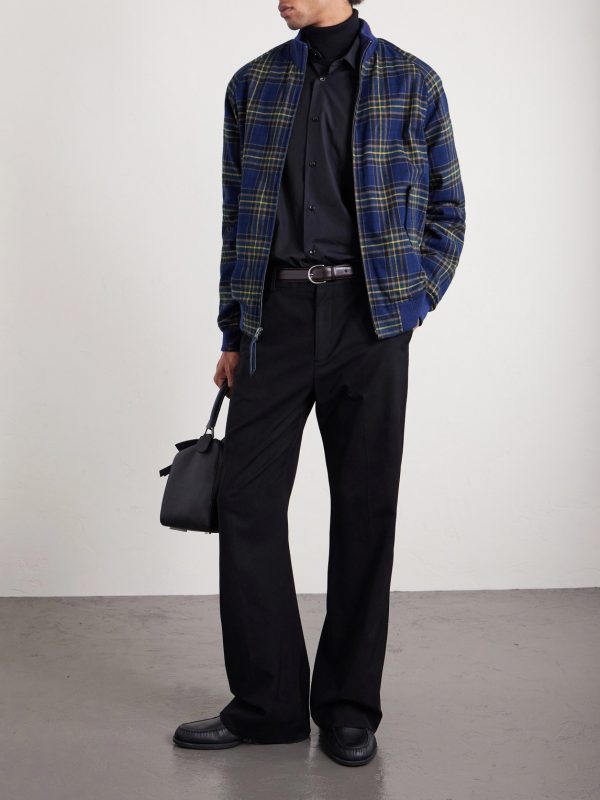 Raleigh Checked Cotton Bomber Jacket - OU Raleigh Checked Cotton Bomber Jacket - OU