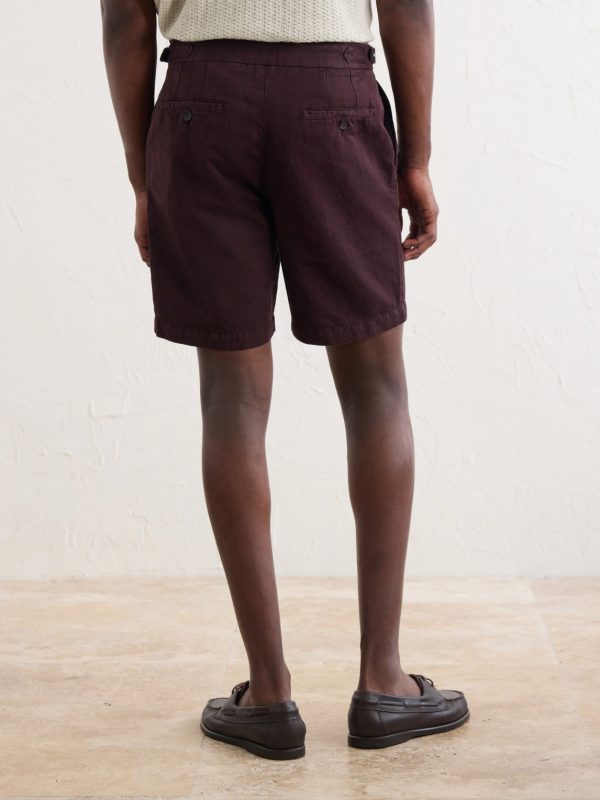 Straight-Leg Cotton And Linen-Blend Bermuda Shorts - BK Straight-Leg Cotton And Linen-Blend Bermuda Shorts - BK