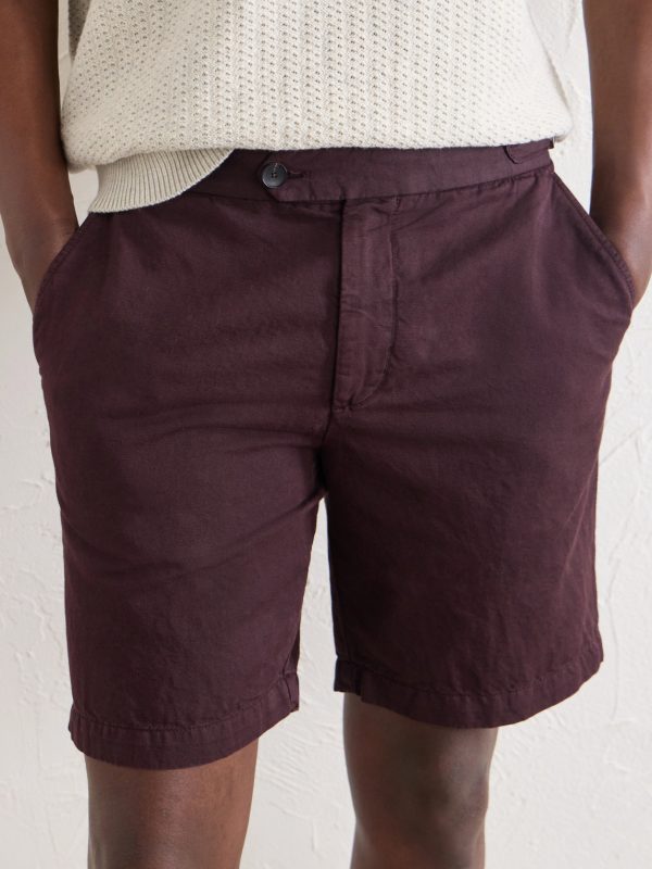 Straight-Leg Cotton And Linen-Blend Bermuda Shorts - CU Straight-Leg Cotton And Linen-Blend Bermuda Shorts - CU