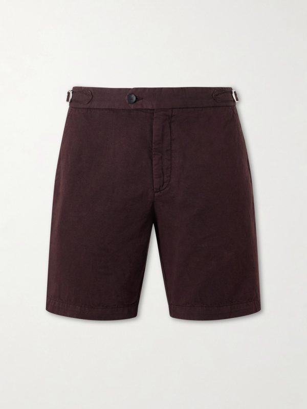 Straight-Leg Cotton And Linen-Blend Bermuda Shorts Straight-Leg Cotton And Linen-Blend Bermuda Shorts