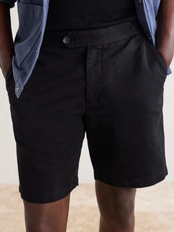 Straight-Leg Cotton And Linen-Blend Bermuda Shorts - CU