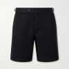 Straight-Leg Cotton And Linen-Blend Bermuda Shorts