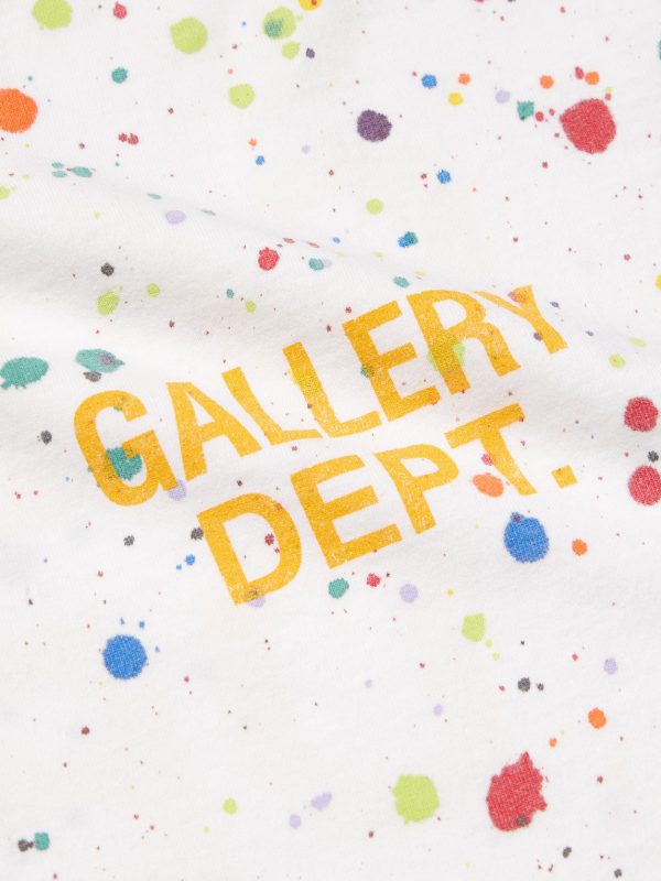 Le Pop Logo-Print Paint-Splattered Cotton-Jersey T-Shirt - CU Le Pop Logo-Print Paint-Splattered Cotton-Jersey T-Shirt - CU