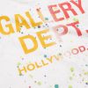 Le Pop Logo-Print Paint-Splattered Cotton-Jersey T-Shirt - E1 Le Pop Logo-Print Paint-Splattered Cotton-Jersey T-Shirt - E1