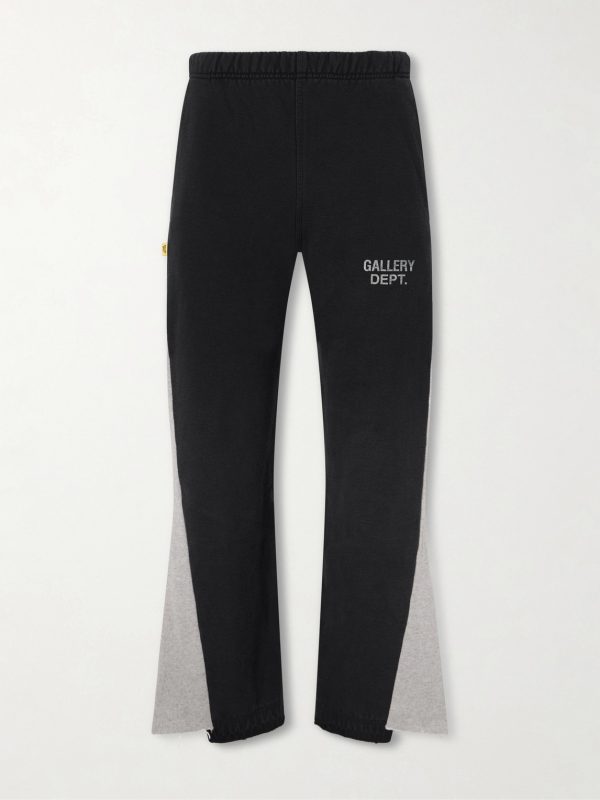 Flared Logo-Print Cotton-Jersey Sweatpants Flared Logo-Print Cotton-Jersey Sweatpants