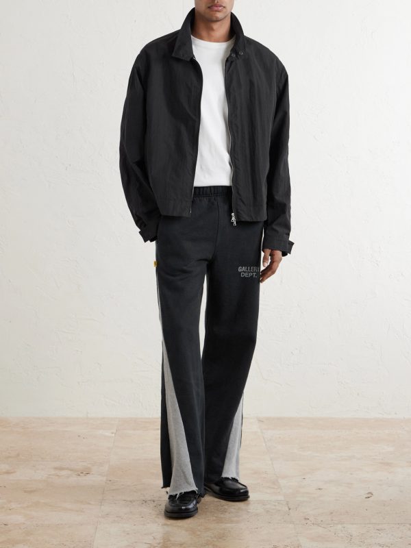 Flared Logo-Print Cotton-Jersey Sweatpants - OU Flared Logo-Print Cotton-Jersey Sweatpants - OU