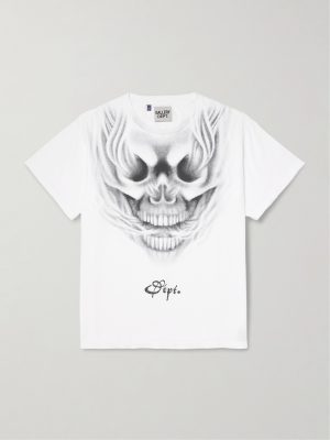 Car Club Printed Cotton-Jersey T-Shirt