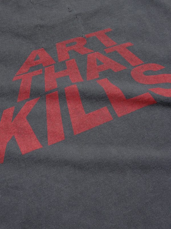 Don't Die Printed Distressed Cotton-Jersey T-Shirt - E1