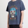 Skeleton Beach Distressed Printed Cotton T-Shirt - FR Skeleton Beach Distressed Printed Cotton T-Shirt - FR