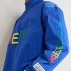 Wave Logo-Print Shell Half-Zip Jacket - CU Wave Logo-Print Shell Half-Zip Jacket - CU