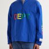 Wave Logo-Print Shell Half-Zip Jacket - FR Wave Logo-Print Shell Half-Zip Jacket - FR