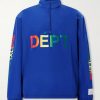 Wave Logo-Print Shell Half-Zip Jacket Wave Logo-Print Shell Half-Zip Jacket