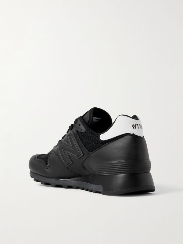 + WTAPS 1300 Leather-Trimmed Mesh Sneakers - BK + WTAPS 1300 Leather-Trimmed Mesh Sneakers - BK