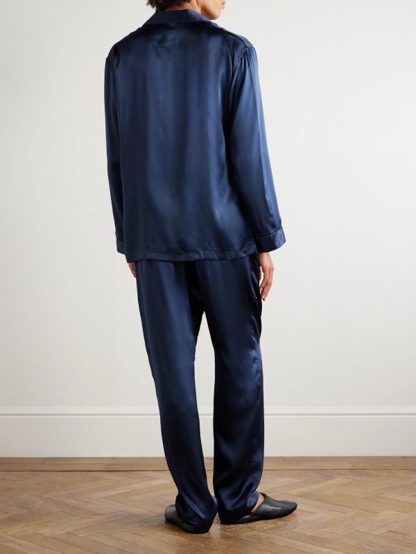 Silk-Satin Pyjama Set - BK