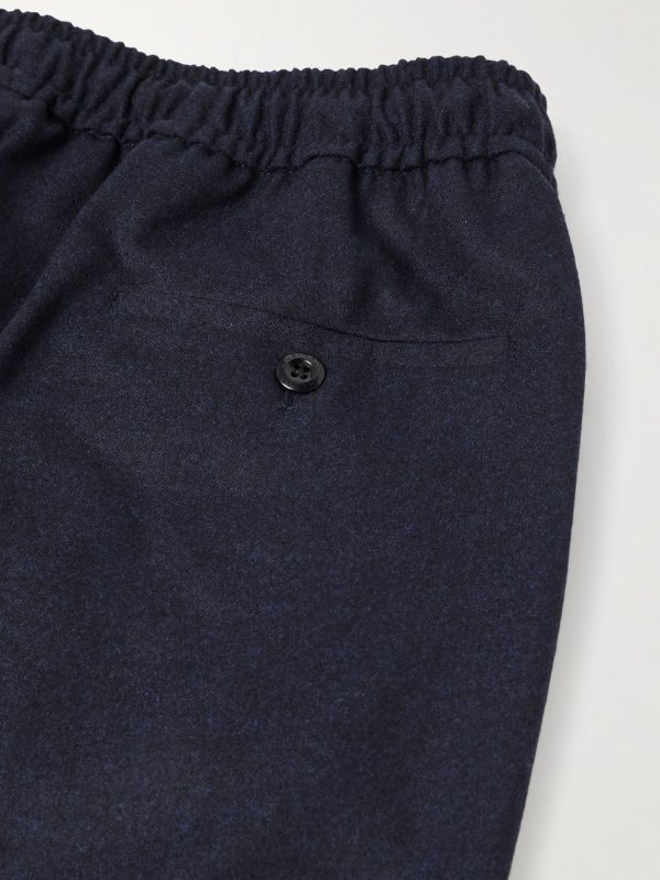 Leisure Straight-Leg Pleated Wool-Flannel Trousers - CU