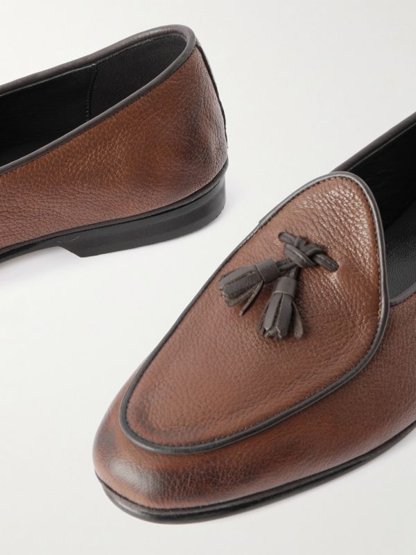 Tasseled Full-Grain Leather Loafers - CU Tasseled Full-Grain Leather Loafers - CU