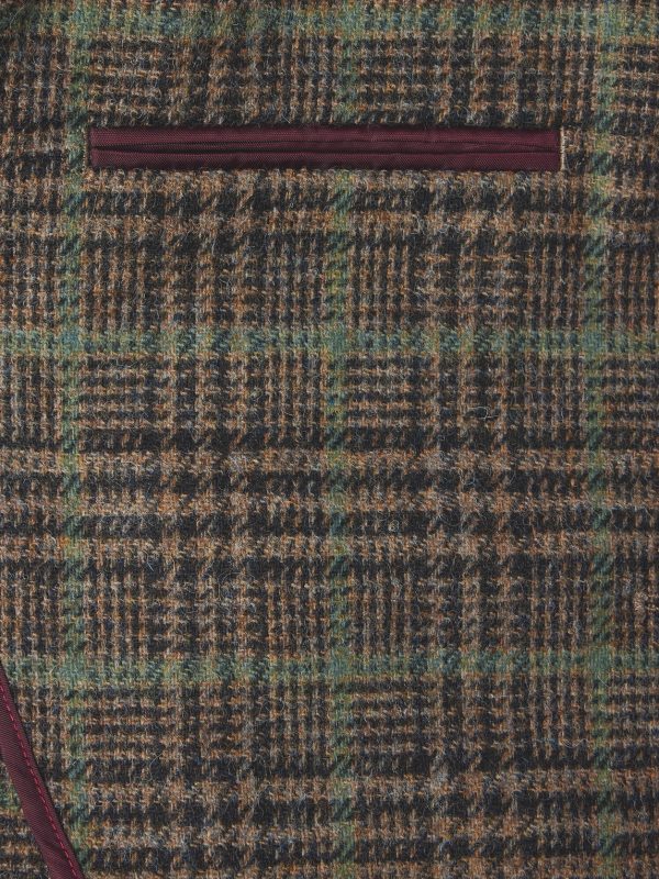 Prince of Wales Checked Wool Blazer - E1
